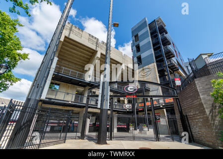 ATHENS, GA, USA - Mai 3: Sanford Stadium am 3. Mai 2019 an der Universität von Georgia in Athens, Georgia. Stockfoto