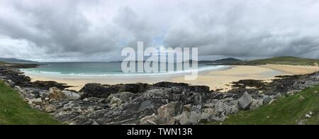 Eine schöne Landschaft an Horgabost auf der Isle of Harris auf den Äußeren Hebriden Stockfoto