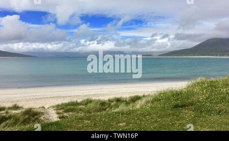 Eine schöne Landschaft an Horgabost auf der Isle of Harris auf den Äußeren Hebriden Stockfoto