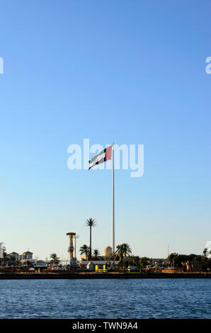 Ansicht von Khalid Lake Trail in Sharjah Vereinigte Arabische Emirate Stockfoto