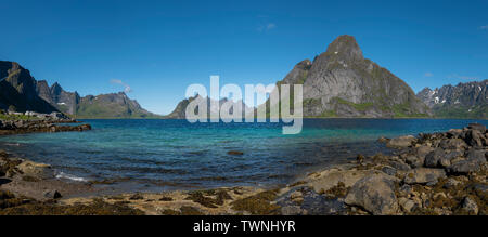 Hamnoy, Lofoten Inseln, Norwegen. Stockfoto