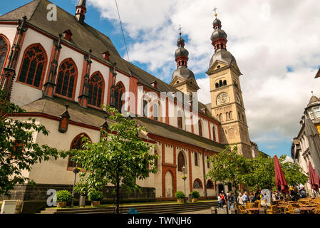 KOBLENZ - Deutschland - Juni 11, 2019: Liebfrauenkirche oder die Kirche Unserer Lieben Frau Stockfoto