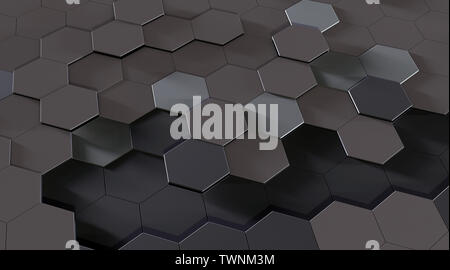 Titan Wabe abstracy Hintergrund Mit farbigem Licht. Stockfoto