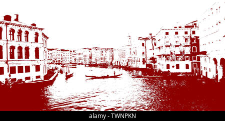 Der Canal Grande in Venedig Stockfoto