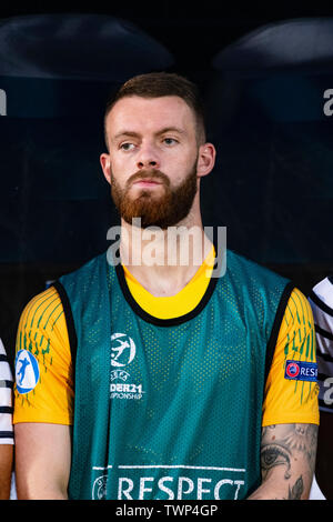 Maxence Prevot (Frankreich) während der UEFA Euro unter 21 Italien 2019 Gruppe C Match zwischen Frankreich 1:0 Kroatien im San Marino Stadion in Serravalle, RSM, 21. Juni 2019. Credit: Maurizio Borsari/LBA/Alamy leben Nachrichten Stockfoto