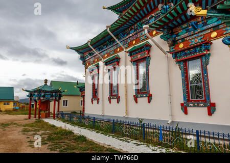 Ivolginsky Datsan, Burjatien, Russland - 07 September, 2018: Die Ivolginsky datsan ist die Buddhistische Tempel in Burjatien. Stockfoto