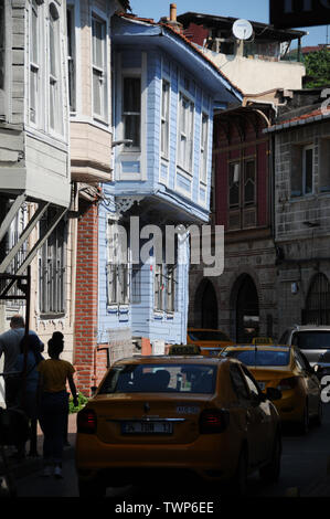 Verkehr im Stadtteil Sultanahmet, Istanbul. Stockfoto