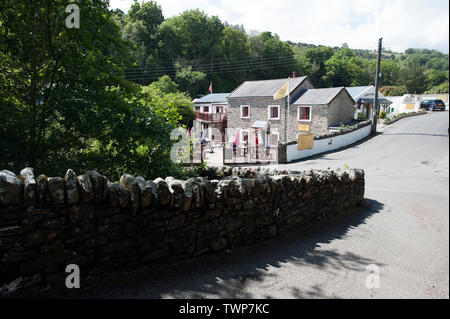 Das Dorf von Laxey, die Insel Man, den Britischen Inseln Stockfoto