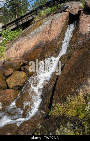 Landschaft in Sapokka Wasser Garten Park in Kotka, Finnland Stockfoto