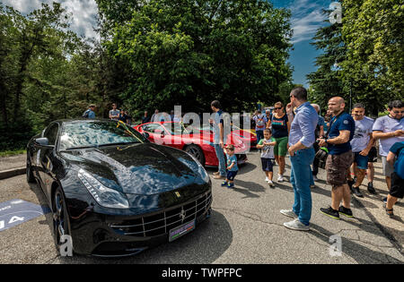 Turin, Piemont, Italien. Am 22. Juni 2019. Italien Piemont Turin Valentino Park Auto Show 2019 - Ferrari Credit: Wirklich Easy Star/Alamy leben Nachrichten Stockfoto