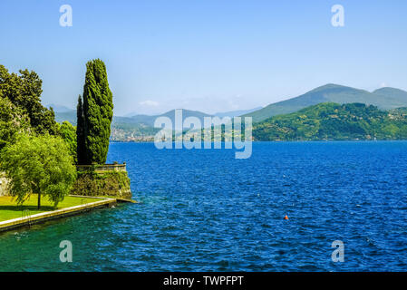 Lake Lugano in Switzerland Stockfoto