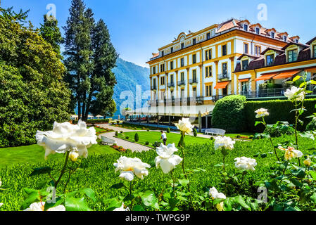 Villa d'Este am Comer See Stockfoto