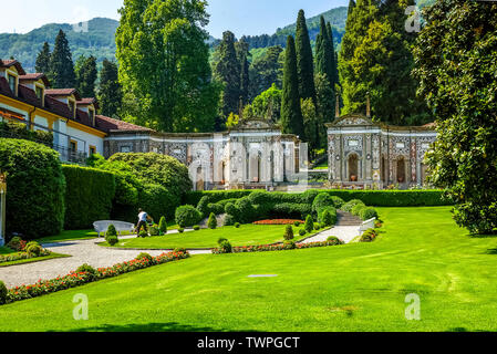 Villa d'Este am Comer See Stockfoto