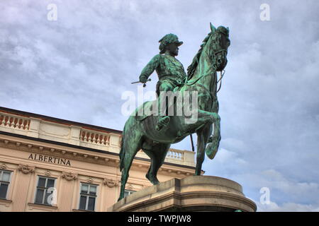 Erzherzog Albrecht von Österreich Denkmal in Wien, Österreich Stockfoto