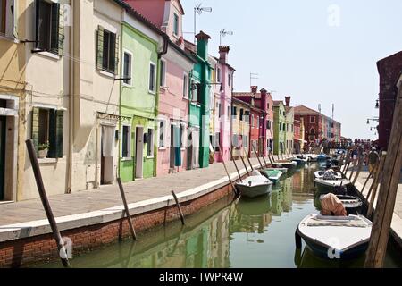 Ein Tag in Burano Stockfoto