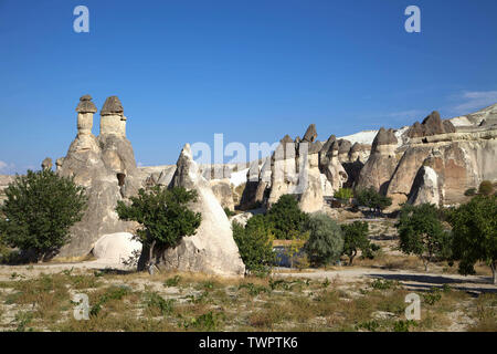 Türkei kapadokya unter dem Namen Simon Paşabağları anderen natürlichen vulkanischen Formationen im Tal. Stockfoto