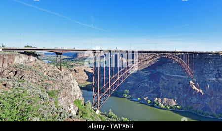 Die Perrine Brücke über den Snake River Stockfoto