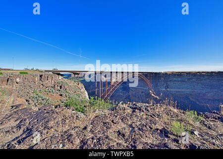 Die Perrine Brücke über den Snake River Stockfoto