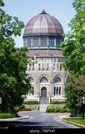 Nott Memorial, nur 16-seitig Gebäude in der nördlichen Hemisphäre, Union College in Schenectady, New York State. Stockfoto