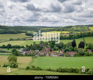 Turville Dorf in der Chiltern Hills. Buckinghamshire, England Stockfoto