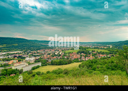 Jena in Thüringen von oben Stockfoto