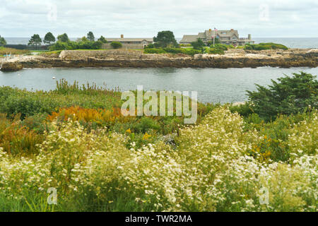 Immobilien Sommer der Bush Familie, bekannt als die Bush compound, Walker's Point, Kennebunkport, Maine, USA. Stockfoto