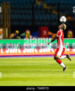 Alexandria, Ägypten. Juni 22, 2019: Abdoul Fiston von Burundi bei der Afrikameisterschaft Übereinstimmung zwischen Nigeria und Burundi am Stadion in Alexandia Alexandria, Ägypten. Ulrik Pedersen/CSM. Stockfoto