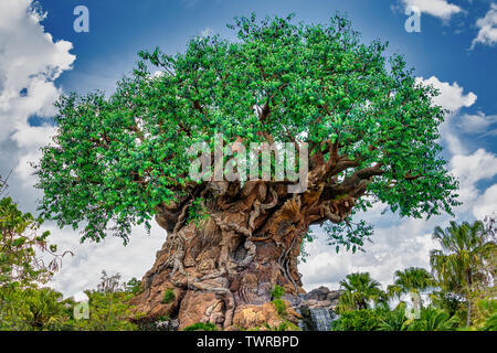 ORLANDO, Florida, USA. Mai 03, 2019: Der Baum des Lebens in Disney's Animal Kingdom Stockfoto