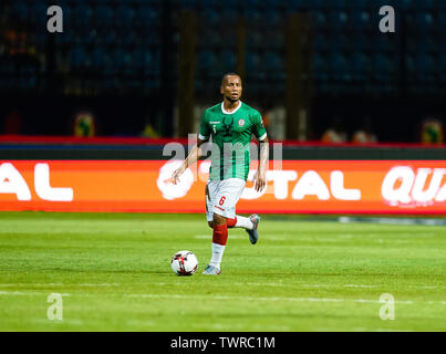 Alexandria, Ägypten. 22. Juni, 2019. Marco Ilaimaharitra von Madagaskar bei der Afrikameisterschaft Übereinstimmung zwischen Guinea und Madagaskar am Alexandria Stadion in Alexandria, Ägypten. Ulrik Pedersen/CSM/Alamy leben Nachrichten Stockfoto