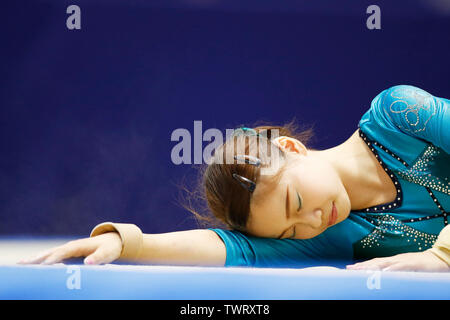 Takasaki Arena, Gunma, Japan. 22. Juni, 2019. Aiko Sugihara, 22. JUNI 2019 - Turnen: Die 73 All Japan Turnen Apparate Meisterschaft, Frauen, Übung in Takasaki Arena, Gunma, Japan. Credit: Naoki Morita/LBA SPORT/Alamy leben Nachrichten Stockfoto