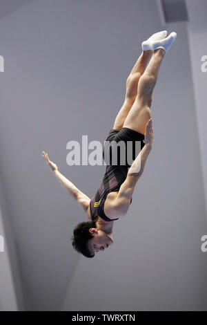 Takasaki Arena, Gunma, Japan. 22. Juni, 2019. € Ginga Munetomo, 22. JUNI 2019 - Trampolin: der Japanischen Welt Trampolin Meisterschaft Studien Männer Finale in Takasaki Arena, Gunma, Japan. Credit: Naoki Morita/LBA SPORT/Alamy leben Nachrichten Stockfoto