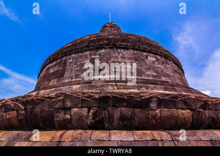 Stupa in Borobudur Tempel Stockfoto