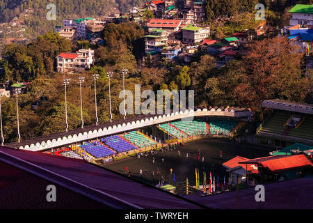 Paljor, Stadion, für, der nationalen, staatlichen Ebene spiele, Gangtok, Sikkim, Indien. Stockfoto