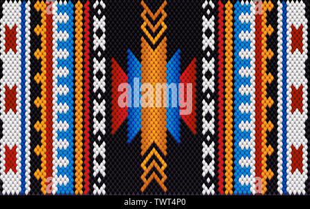 Die traditionelle Ornament der Einwohner in den Osten, die arabische Welt, in der die reichen Farben viel Glück und Wohlstand anzuziehen. Frauen webte Teppiche für wit Stock Vektor