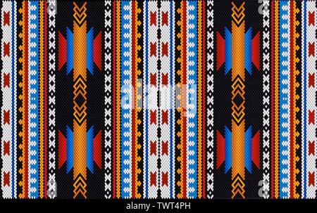 Die traditionelle Ornament der Einwohner in den Osten, die arabische Welt, in der die reichen Farben viel Glück und Wohlstand anzuziehen. Frauen webte Teppiche für wit Stock Vektor