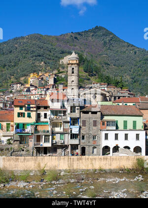 Badalucco, mittelalterliches Dorf in der Provinz Imperia, Riviera di Ponente, Ligurien, Italien Stockfoto