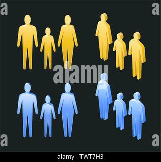 Abstrakte Menschen Stock Vektor