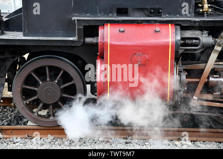 K 190 Rot Dampflok in der viktorianischen Ära Geelong Bahnhof Melbourne Victoria Australien Stockfoto