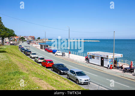 Rhos-on-Sea mit Promenade in Wales, Großbritannien Stockfoto