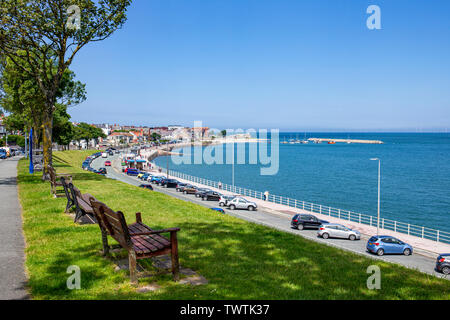 Rhos-on-Sea mit Promenade in Wales, Großbritannien Stockfoto