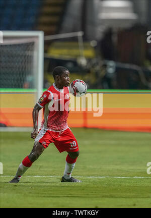 Alexandria, Ägypten. 22. Juni, 2019. Shassiri Nahimana von Burundi bei der Afrikameisterschaft Übereinstimmung zwischen Nigeria und Burundi am Alexandria Stadion in Alexandria, Ägypten. Ulrik Pedersen/CSM/Alamy leben Nachrichten Stockfoto