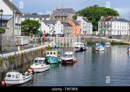 Castletown, Insel Man, 16. Juni 2019. Castletown Hafen Stockfoto