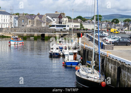 Castletown, Insel Man, 16. Juni 2019. Castletown Hafen Stockfoto