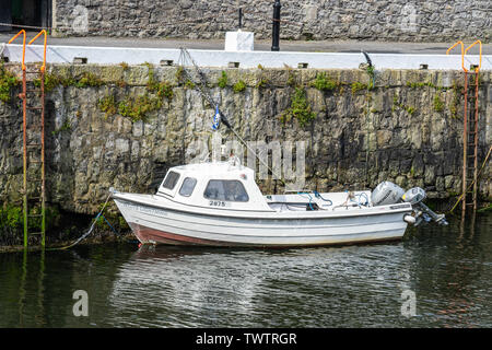 Castletown, Insel Man, 16. Juni 2019. Castletown Hafen Stockfoto