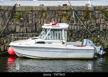 Castletown, Insel Man, 16. Juni 2019. Castletown Hafen Stockfoto