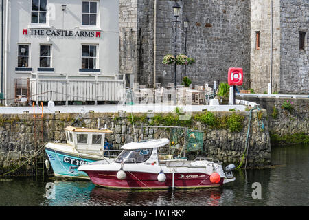 Castletown, Insel Man, 16. Juni 2019. Castletown Hafen Stockfoto