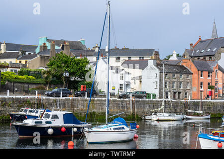 Castletown, Insel Man, 16. Juni 2019. Castletown Hafen Stockfoto