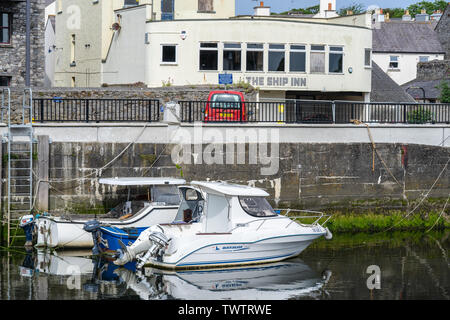 Castletown, Insel Man, 16. Juni 2019. Castletown Hafen Stockfoto