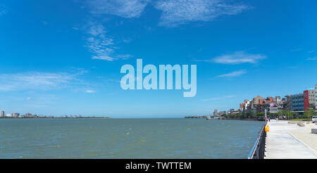 Tamsui ist ein Sea-side District in New Taipei, Taiwan. Die Stadt ist beliebt als Ort für die Anzeige der Sonne in Einstellung Stockfoto