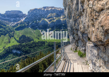 Aescher, Ebenalp, Wasserauen, Appenzell Innerrhoden, Schweiz, Europa Stockfoto